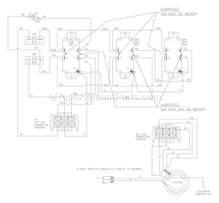 Page F Diagram and Parts List for 030219-0  Briggs and Stratton Generator
